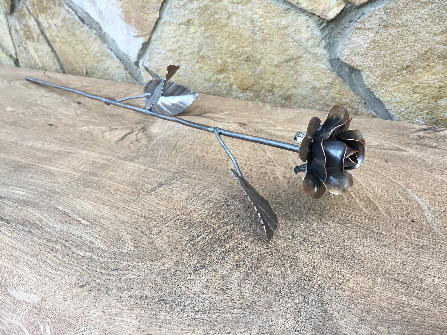Iron rose, steel rose, metal rose, hand forged rose, wrought iron rose,hand made rose,metal sculpture,wedding anniversary,metal gift for her