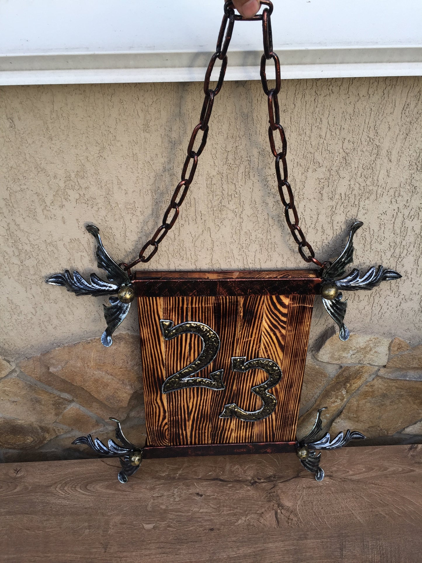 House number, metal art numbers, decorative numbers, metal yard art, front door decal, housewares, wall plaque, outside plaque, number plate