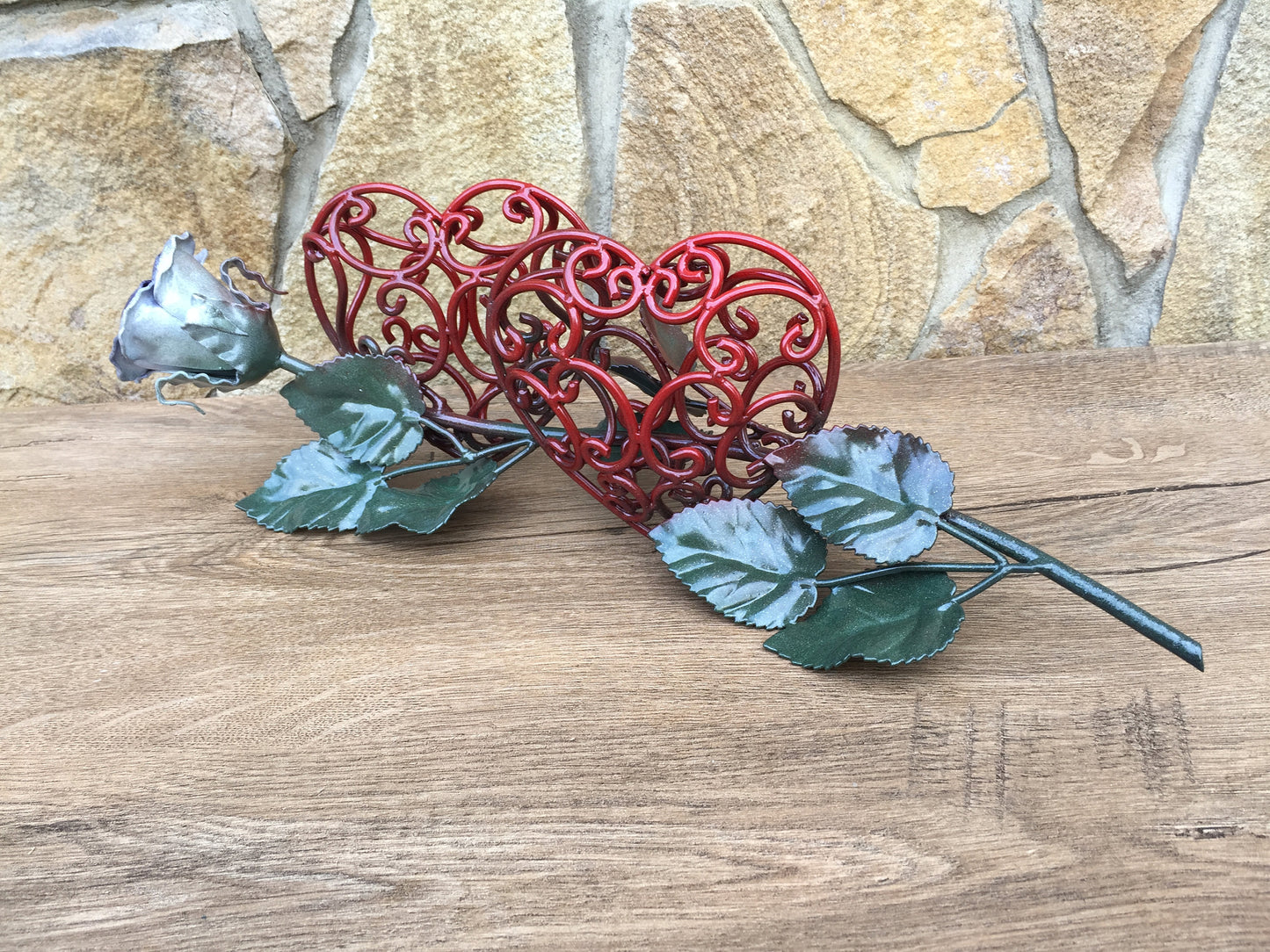 6 year anniversary, 6th anniversary, iron gift for her, iron anniversary gift for her, anniversary flower,iron rose,wedding anniversary,rose