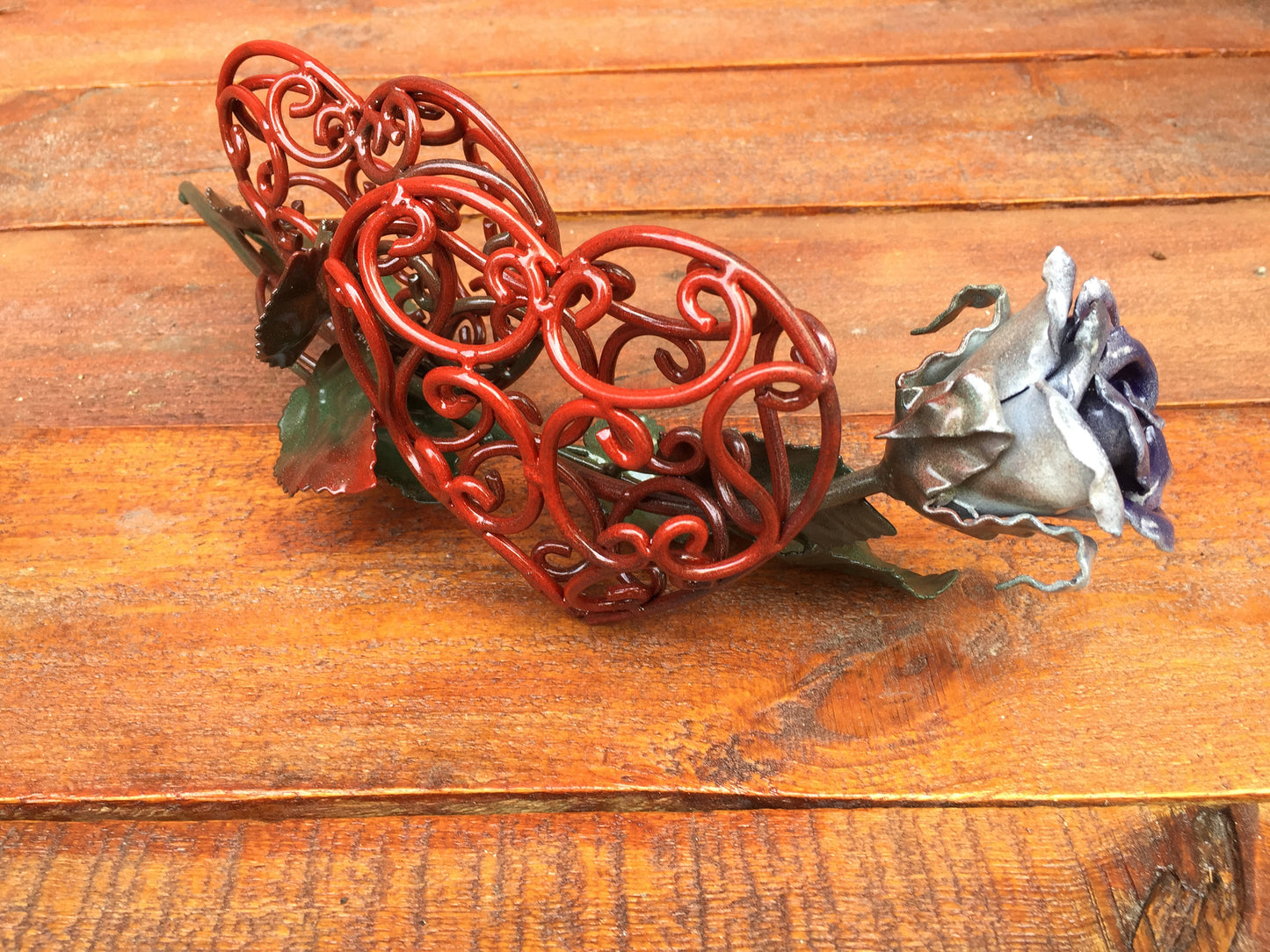 6 year anniversary, 6th anniversary, iron gift for her, iron anniversary gift for her, anniversary flower,iron rose,wedding anniversary,rose