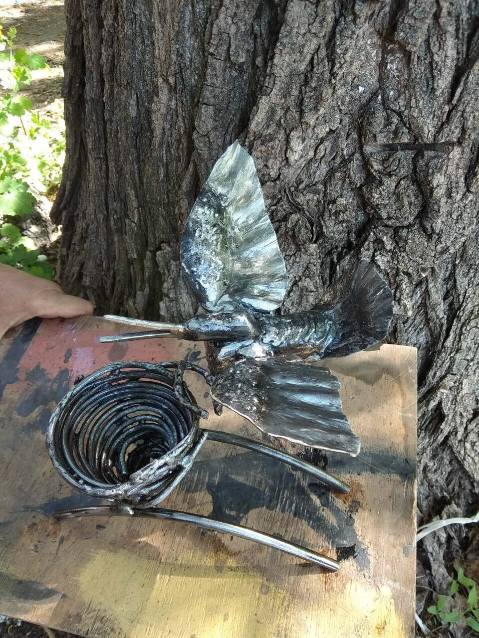 Iron anniversary gift, gift for mom, Christmas gift, gift for wife, jewelry storage, 6th anniversary gift, iron gift, birthday gift, bird