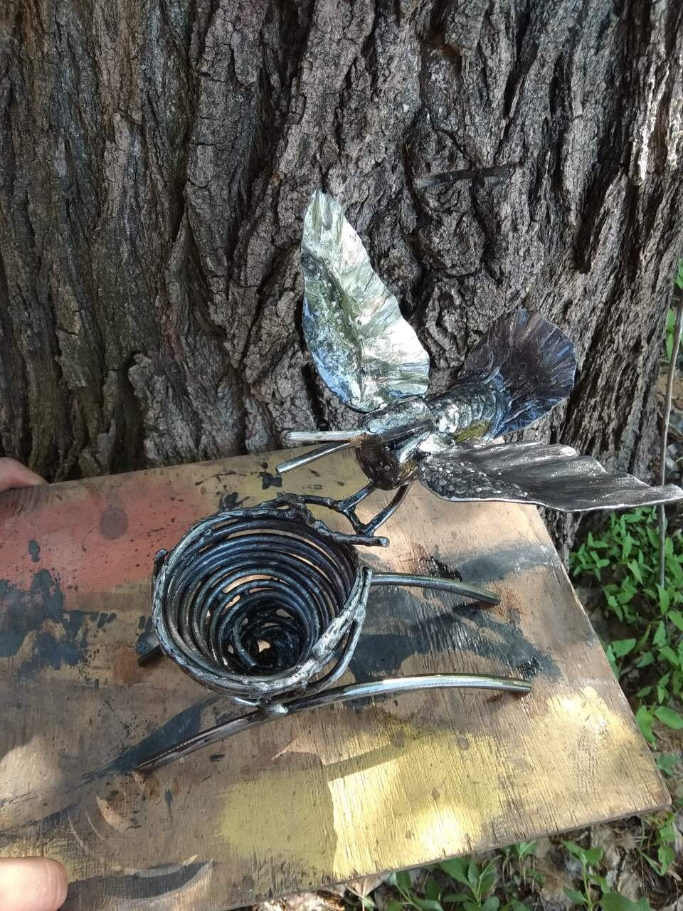 Iron anniversary gift, gift for mom, Christmas gift, gift for wife, jewelry storage, 6th anniversary gift, iron gift, birthday gift, bird