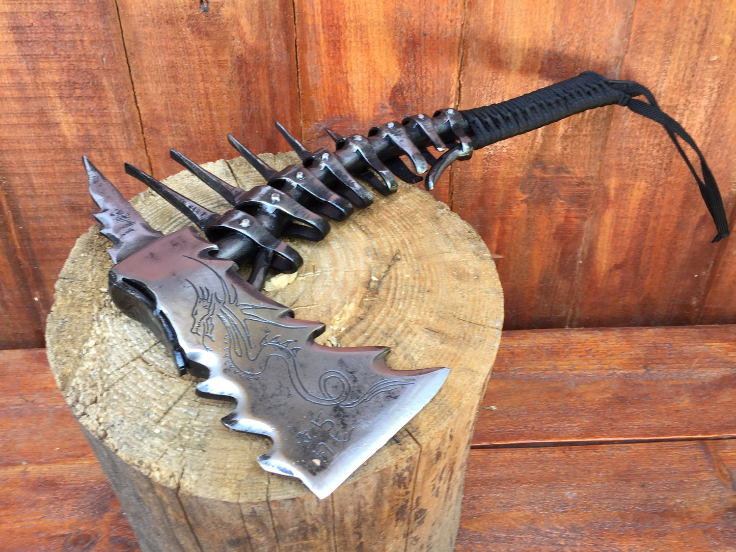 Fathers Day gift, viking axe, tomahawk, hatchet, viking, gift for husband, 6th anniversary gift for him, his birthday gift, skeleton, viking