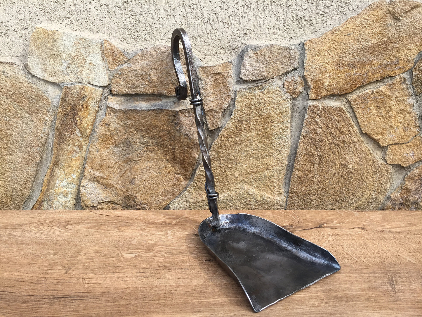 Hand forged fire shovel, fireplace shovel, ash shovel, wrought iron shovel, fireplace tool, fire poker, hand forged shovel, iron gifts,spade