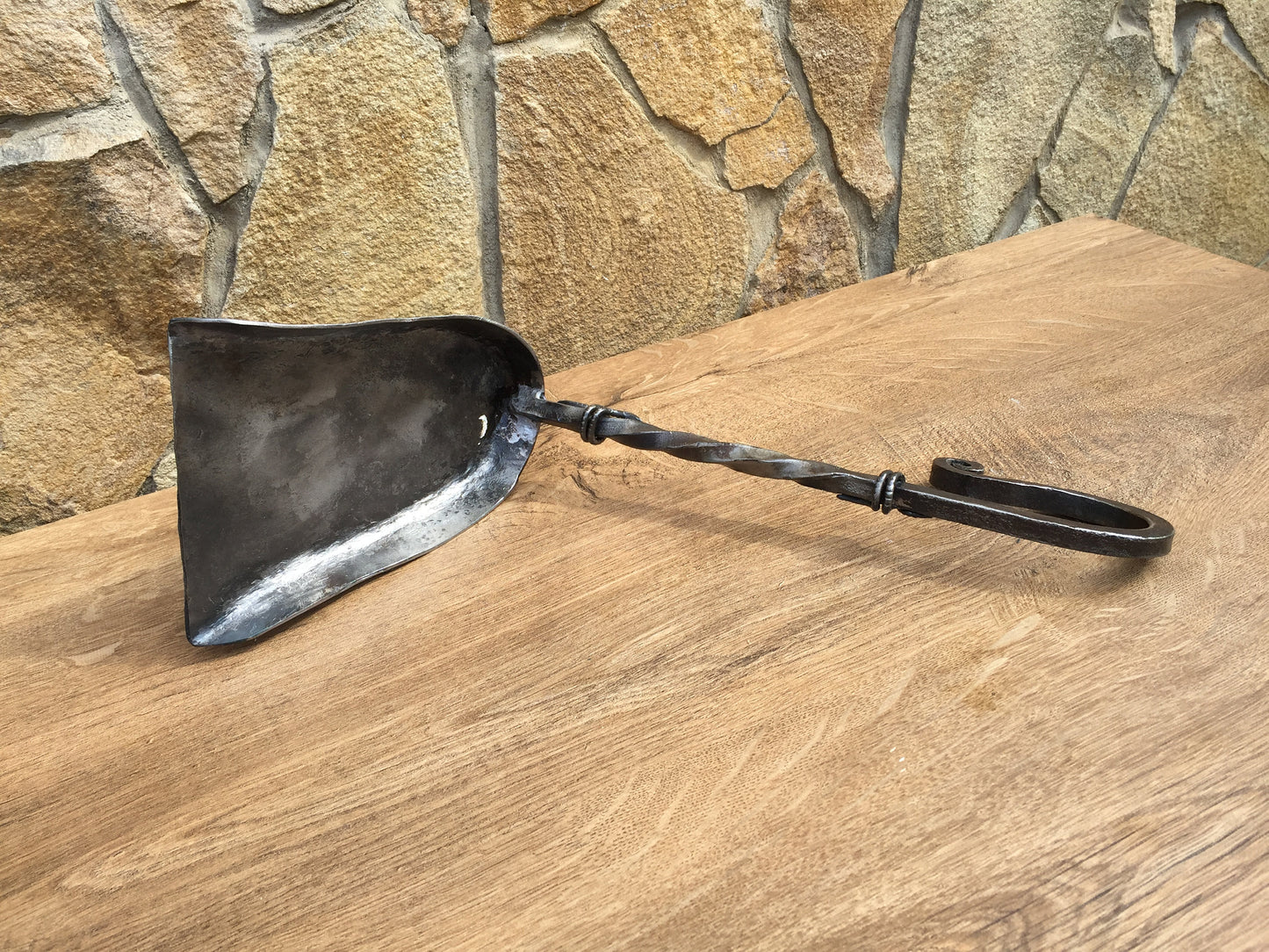 Hand forged fire shovel, fireplace shovel, ash shovel, wrought iron shovel, fireplace tool, fire poker, hand forged shovel, iron gifts,spade