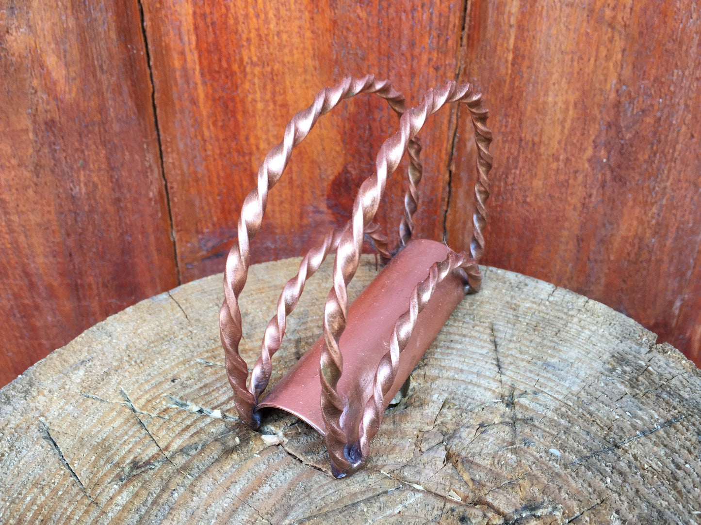 7th anniversary gift, napkin holder, copper gifts, 7 year gifts, copper napkin holder, copper anniversary, copper wedding, love talisman