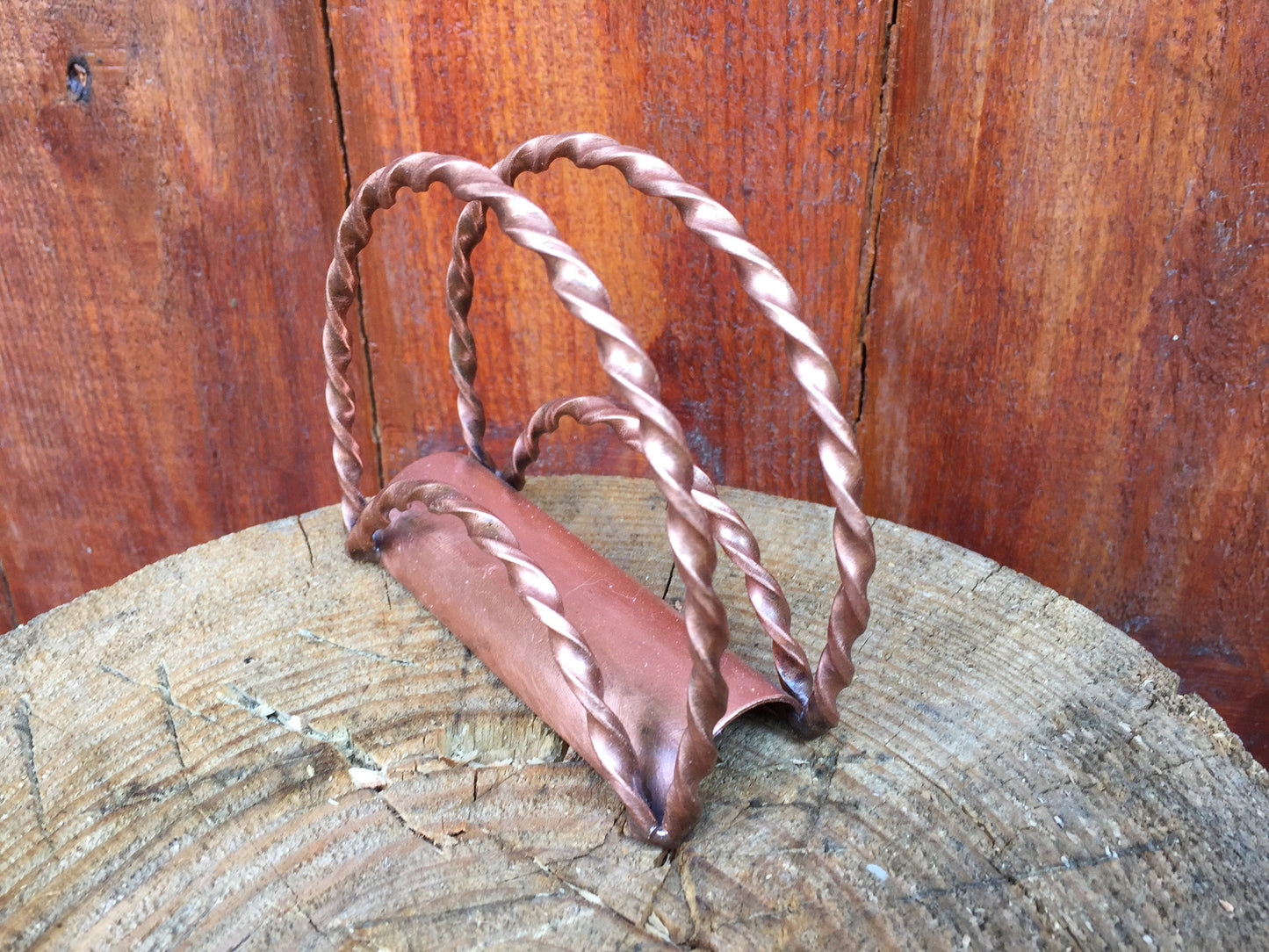 7th anniversary gift, napkin holder, copper gifts, 7 year gifts, copper napkin holder, copper anniversary, copper wedding, love talisman
