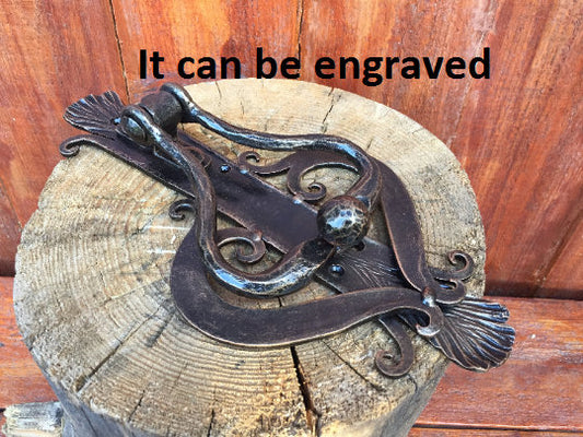Engraved door knocker, personalized door handle, custom door handle, door puller, pull ring handle, barn door handle, knobs and pulls