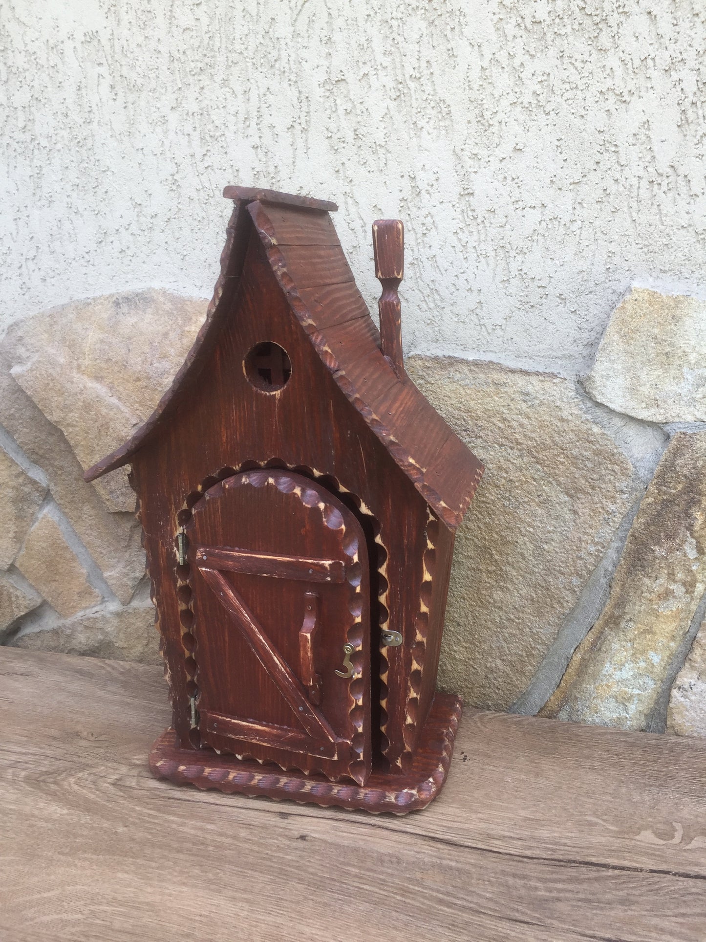 Wall key hanger, Key holder for wall, wall key holder, key hook rack, key holder with shelf, wooden gift,wooden anniversary,anniversary gift