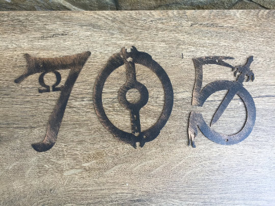House number, God of War, house numbers metal, Leviathan axe, door numbers, cosplay God of War,house number plaque,Kratos axe,Kratos cosplay