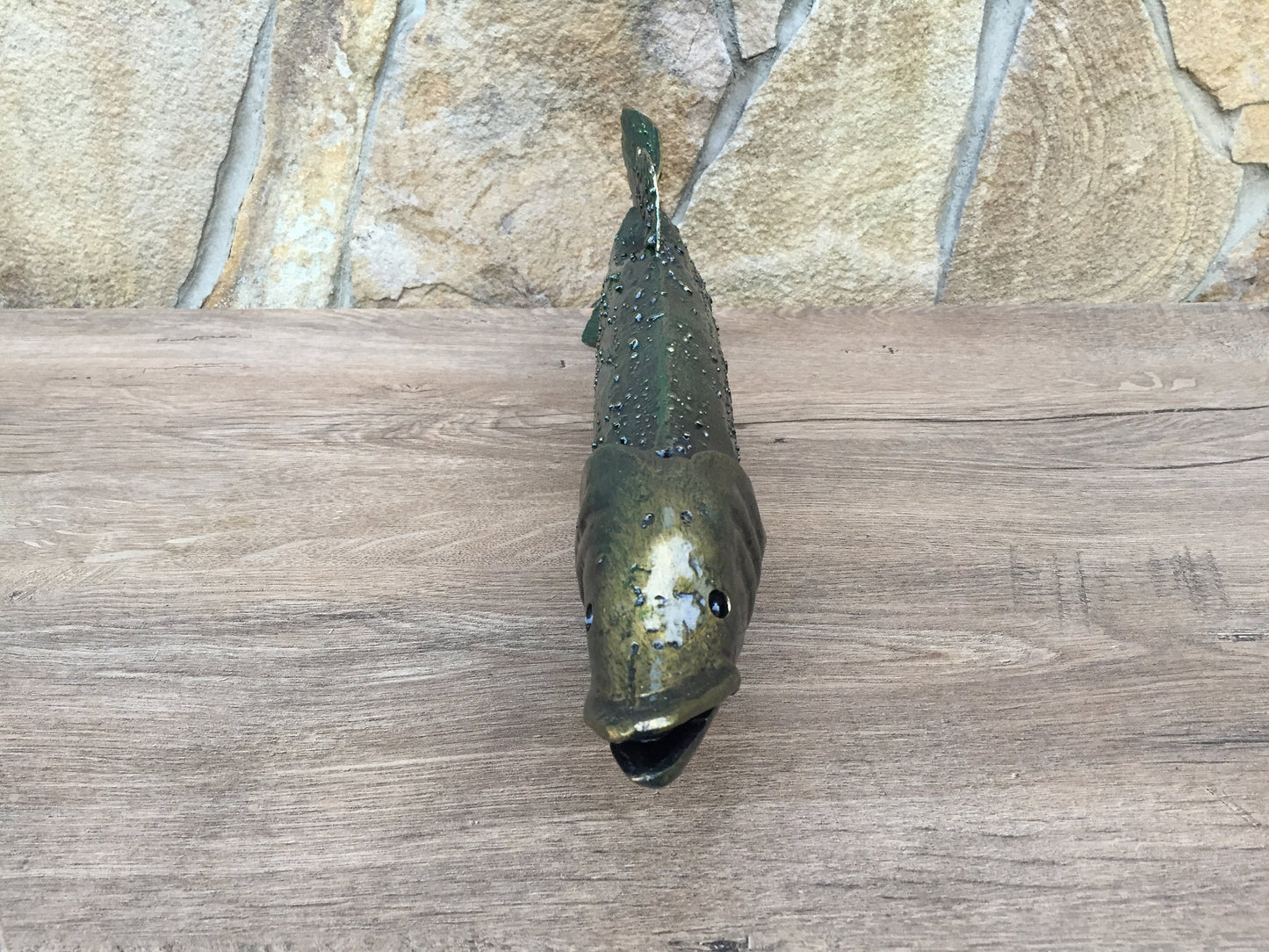 Pike, metal pike, iron pike, pike fishing, pike decal, fish art, fish decor, fish birthday, fish lover gifts, fish charm,fish figurine,fish