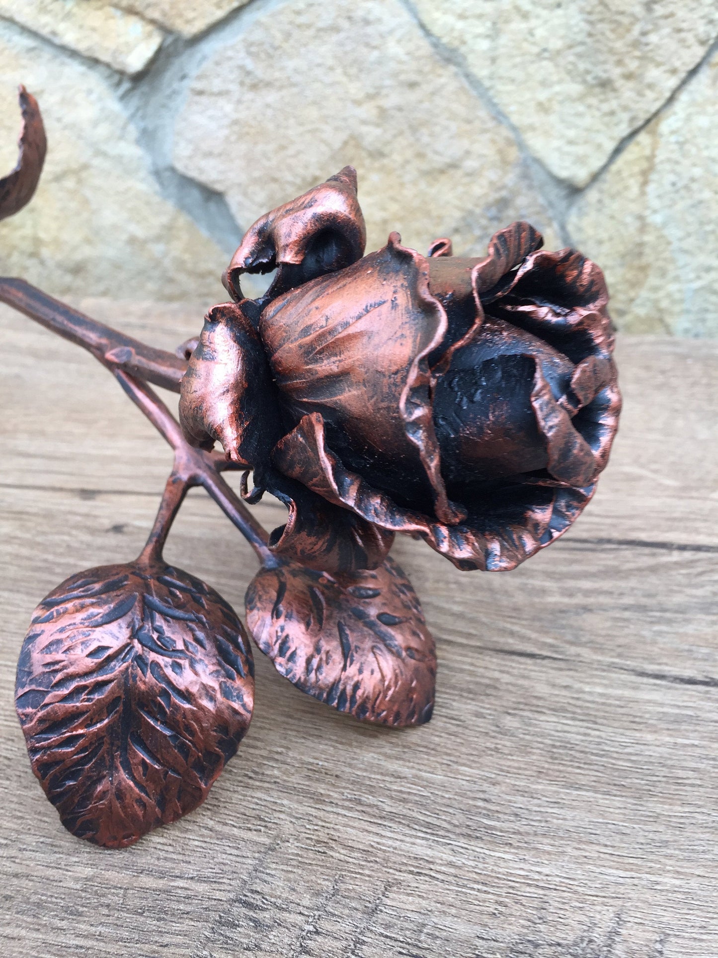wrought iron rose, anniversary gift, Valentine's day gift, wedding gift, Mother's day gift, birthday gift, metal gift for her,iron gift rose