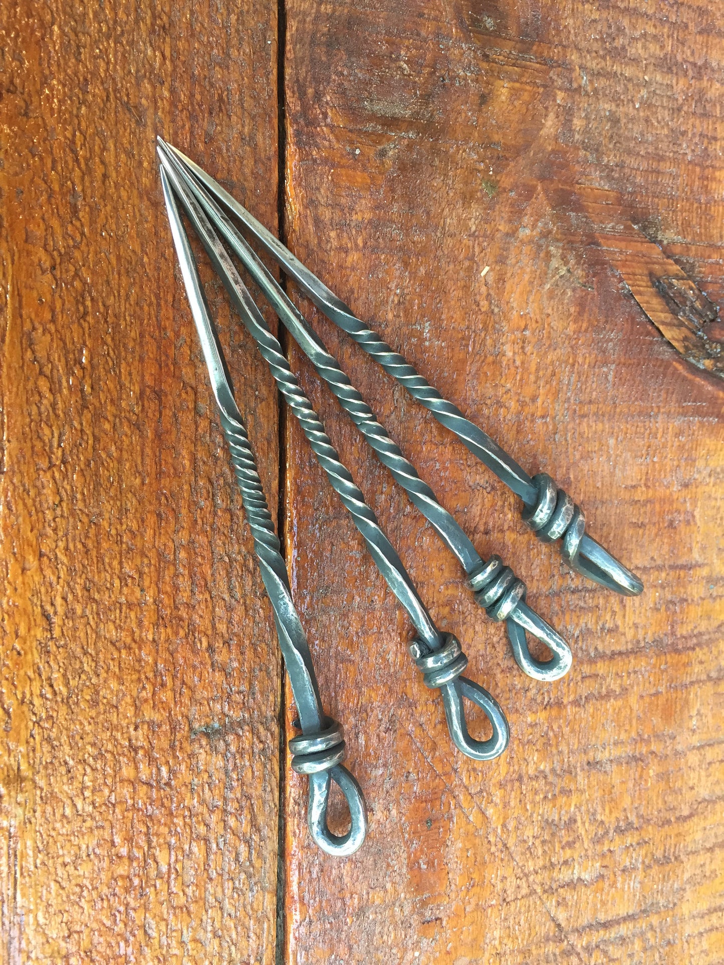 Viking cutlery, stainless steel viking skewers, hand forged skewer, skewer, rustic skewer, medieval skewer, viking dining set, viking fork