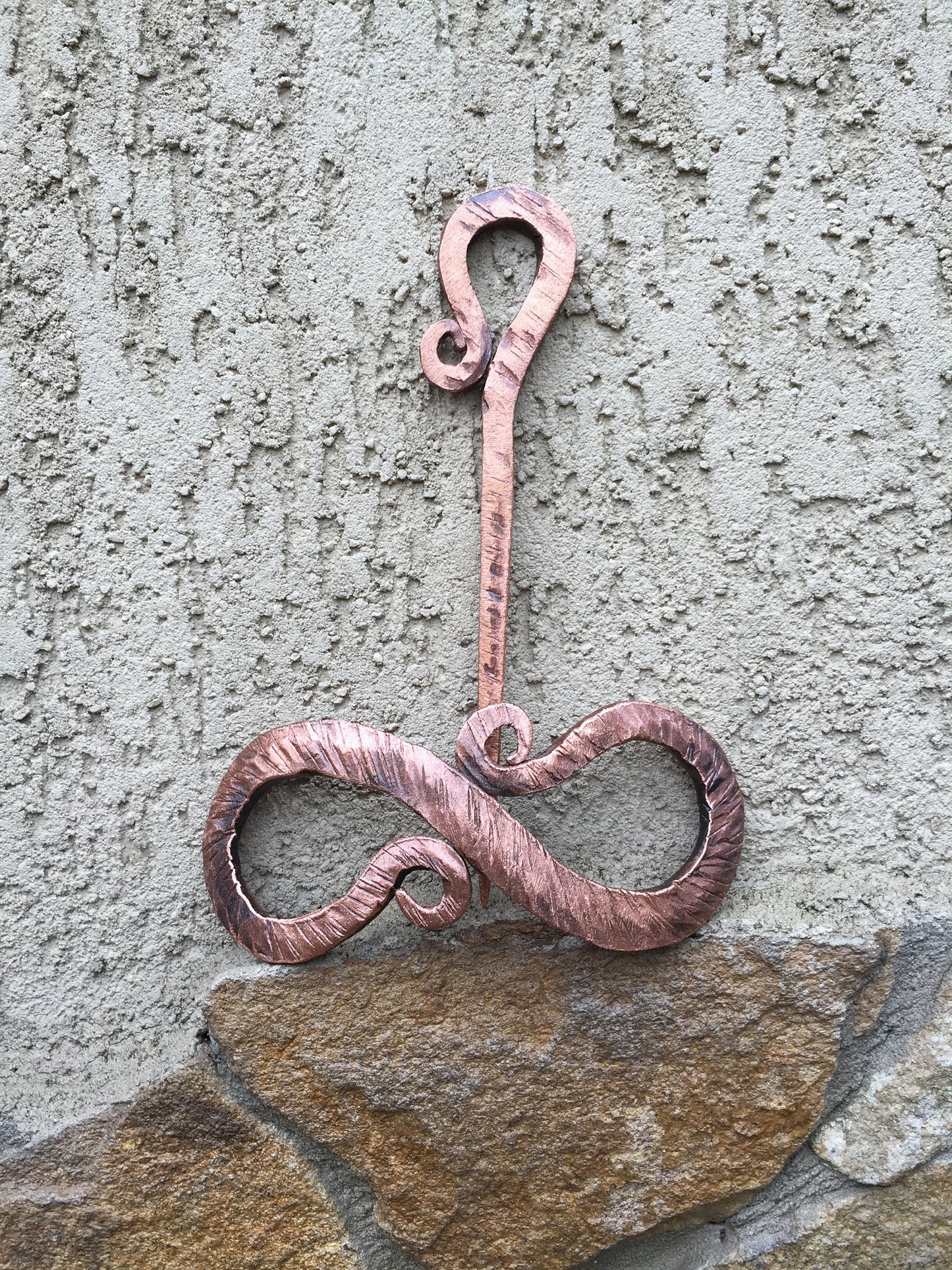 Copper hair pin, copper anniversary, hair clip, hair slide, hair barrette, bun holder, hair jewelry, bridal hair pin, hair stick,copper gift