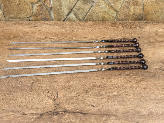 Skewers, iron gift, BBQ tools, bbq, BBQ grill, 6th anniversary, BBQ gift, bbq accessories, bbq art,viking,bbq decor,bbq dad,bbq for dad,fork