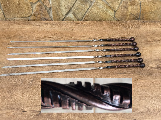 Skewers, iron gift, BBQ tools, bbq, BBQ grill, 6th anniversary, BBQ gift, bbq accessories, bbq art,viking,bbq decor,bbq dad,bbq for dad,fork