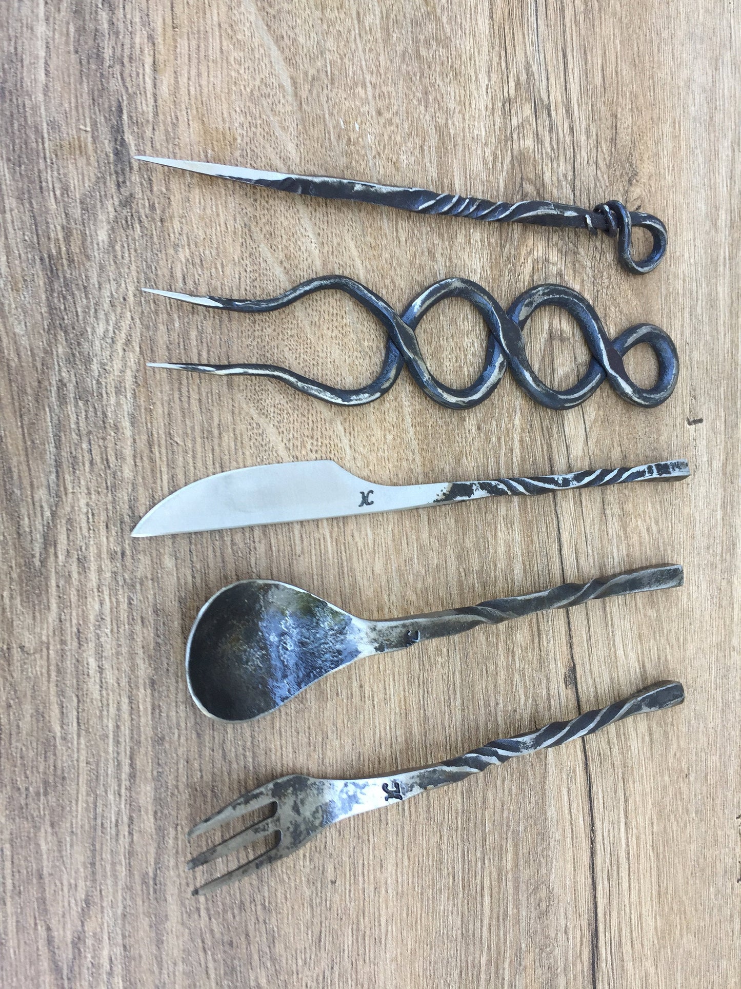 Viking fork, hand forged fork, rustic fork, medieval fork, middle ages fork, BBQ fork, barbeque gifts, medieval cutlery, prehistoric
