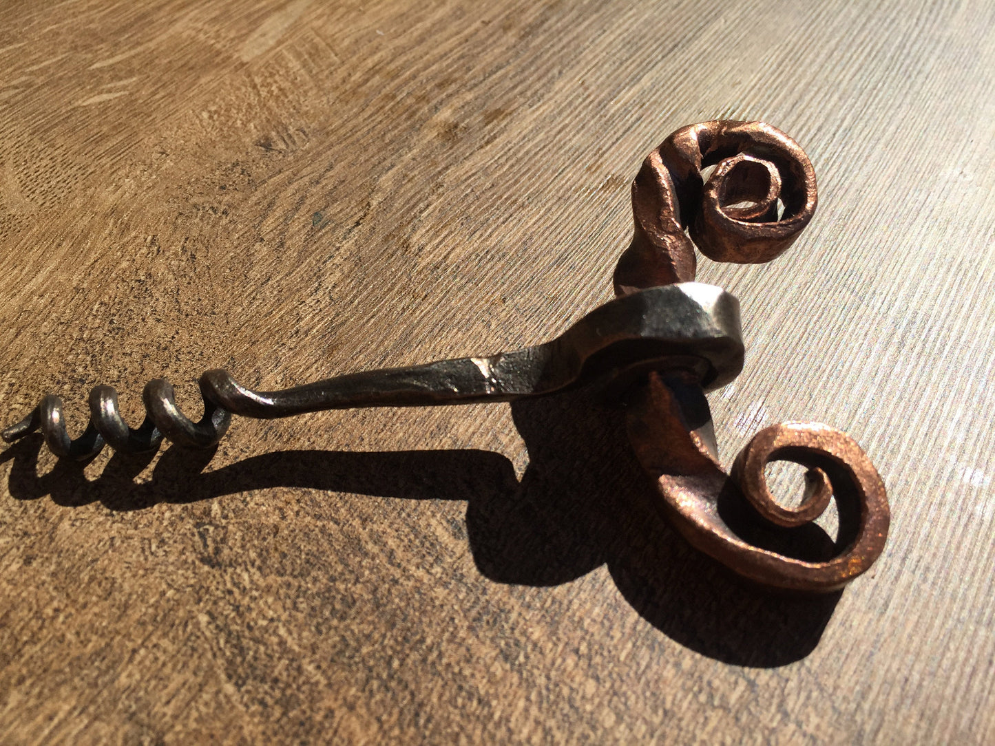 Copper anniversary gift for him, copper corkscrew, copper gift for him, copper gifts, cork screw, 7th anniversary gift for him, corkscrew
