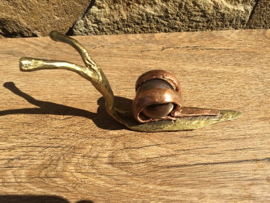 Copper anniversary gift for her, 7th anniversary, copper snail, 22nd anniversary, copper gifts, snail, copper anniversary,snail decor