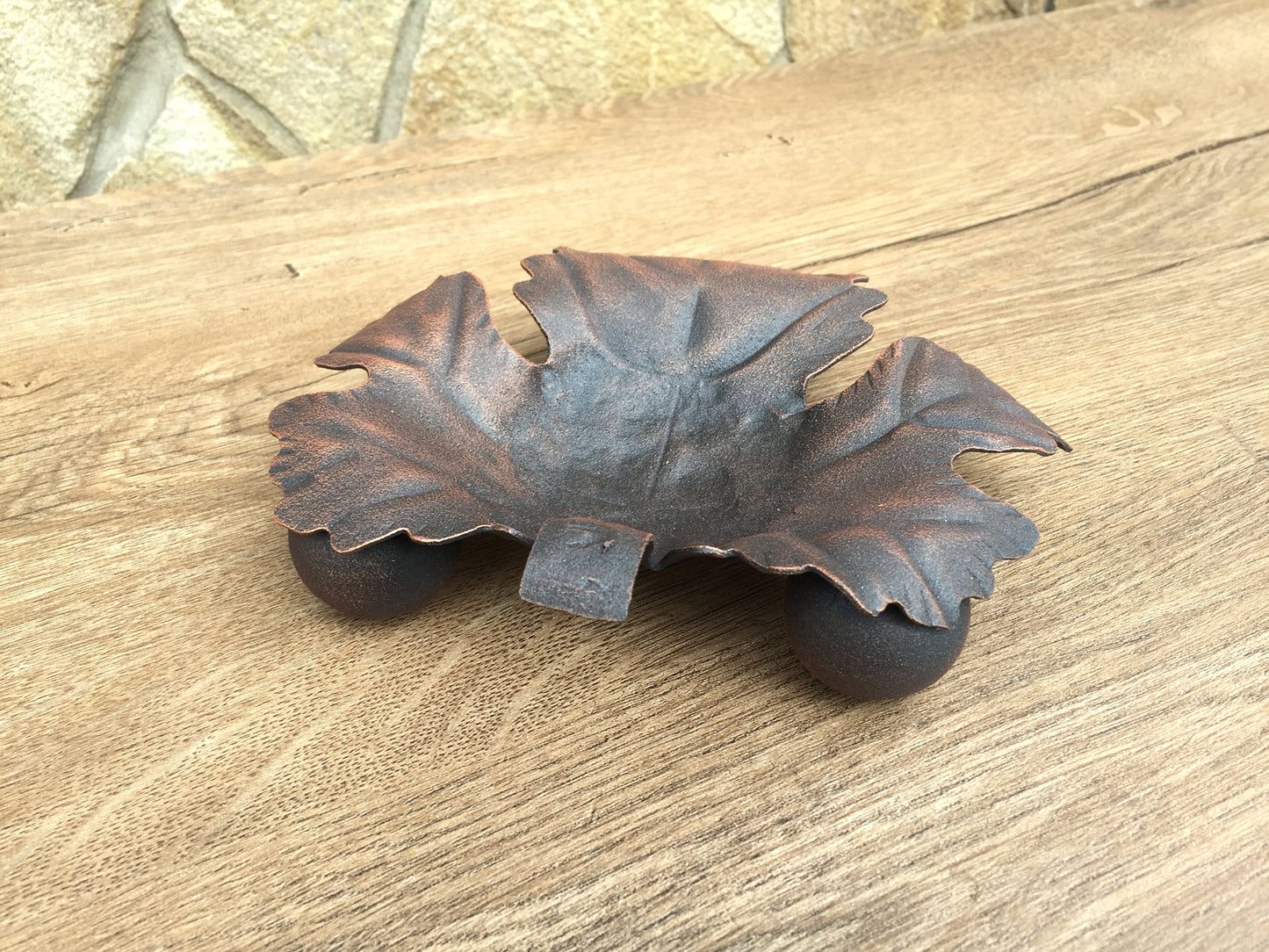 Iron ashtray, iron gifts, ash tray,iron anniversary gift for him,gift for smoker, cigar ashtray,cigar holder,mens gift,manly gift,maple leaf