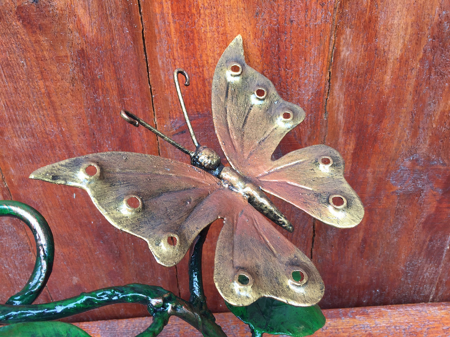 Hand forged butterfly, iron gift, engraved gift, iron anniversary gift, 6th anniversary, personalized gift, butterfly decor, butterfly gift