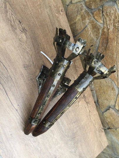Wall sconce, castle lantern, medieval camp, castle wall decor, castle lamp, torch, castle party,medieval lamp, LARP,castle wall decor,viking
