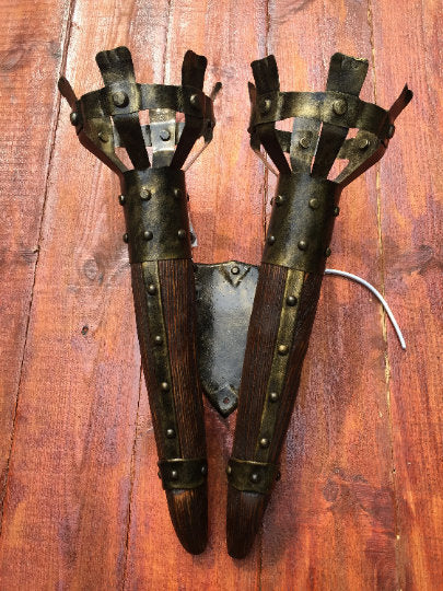 Wall sconce, castle lantern, medieval camp, castle wall decor, castle lamp, torch, castle party,medieval lamp, LARP,castle wall decor,viking