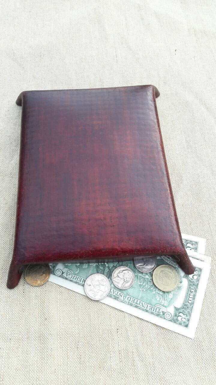 Leather anniversary gift, 3rd anniversary gift, 3 year anniversary, third anniversary gift, leather gift, leather valet tray, wedding vows