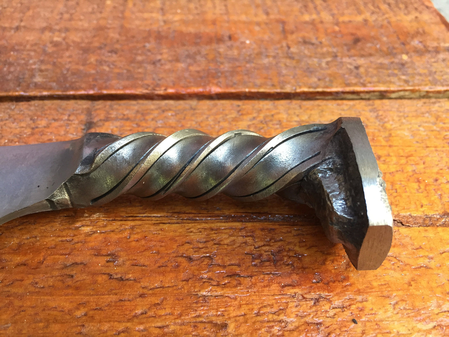 Railroad spike knife, iron anniversary gift for him, 6 year anniversary gift for him, wedding anniversary gift, xmas gifts for dad, iron art
