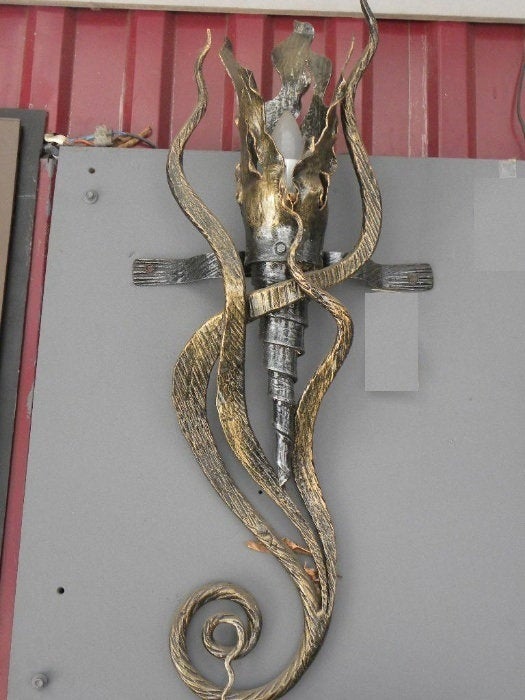 Wall sconce, Olympic torch, hanging sconces, sconces, viking, midcentury lamp, viking lamp, viking lantern, medieval lantern, torch lantern