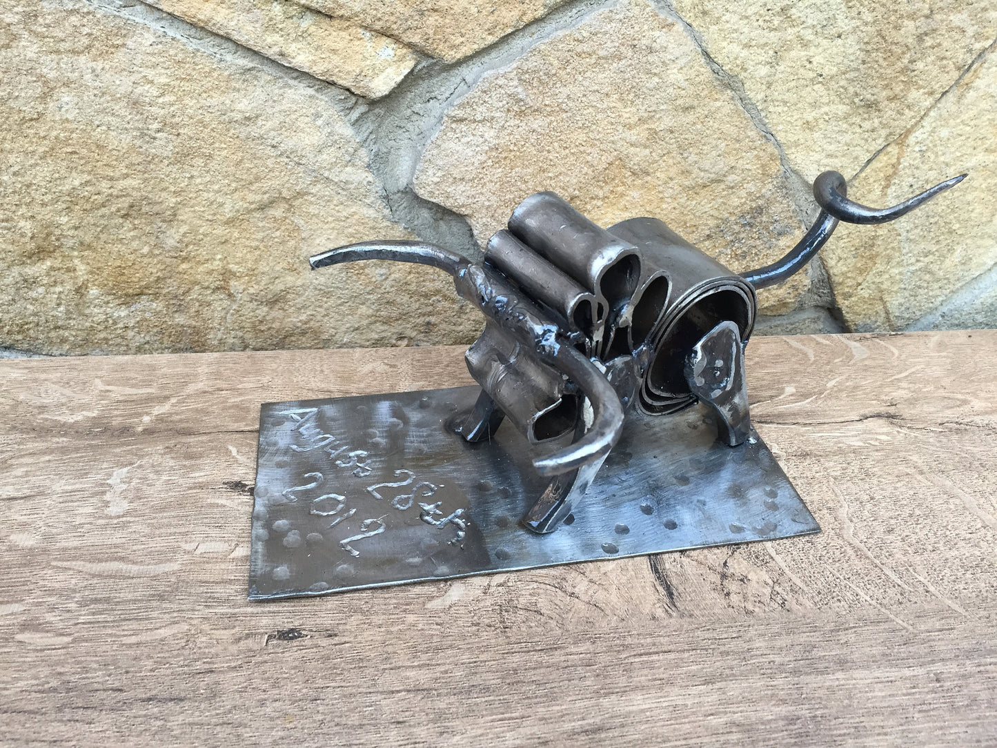 11th anniversary gift, steel anniversary gift for him, 11 year anniversary, steel scroll, partner, for him, for her, favours,love,steel bull