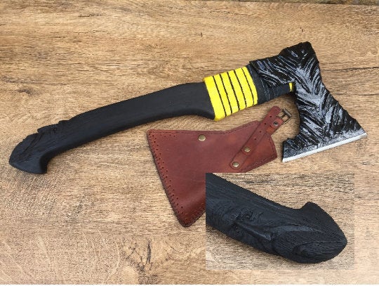 6th anniversary gift, viking axe, bearded axe, iron gift, handyman tool, Leviathan axe, Kratos axe, anniversary gift, mens gifts, hatchet
