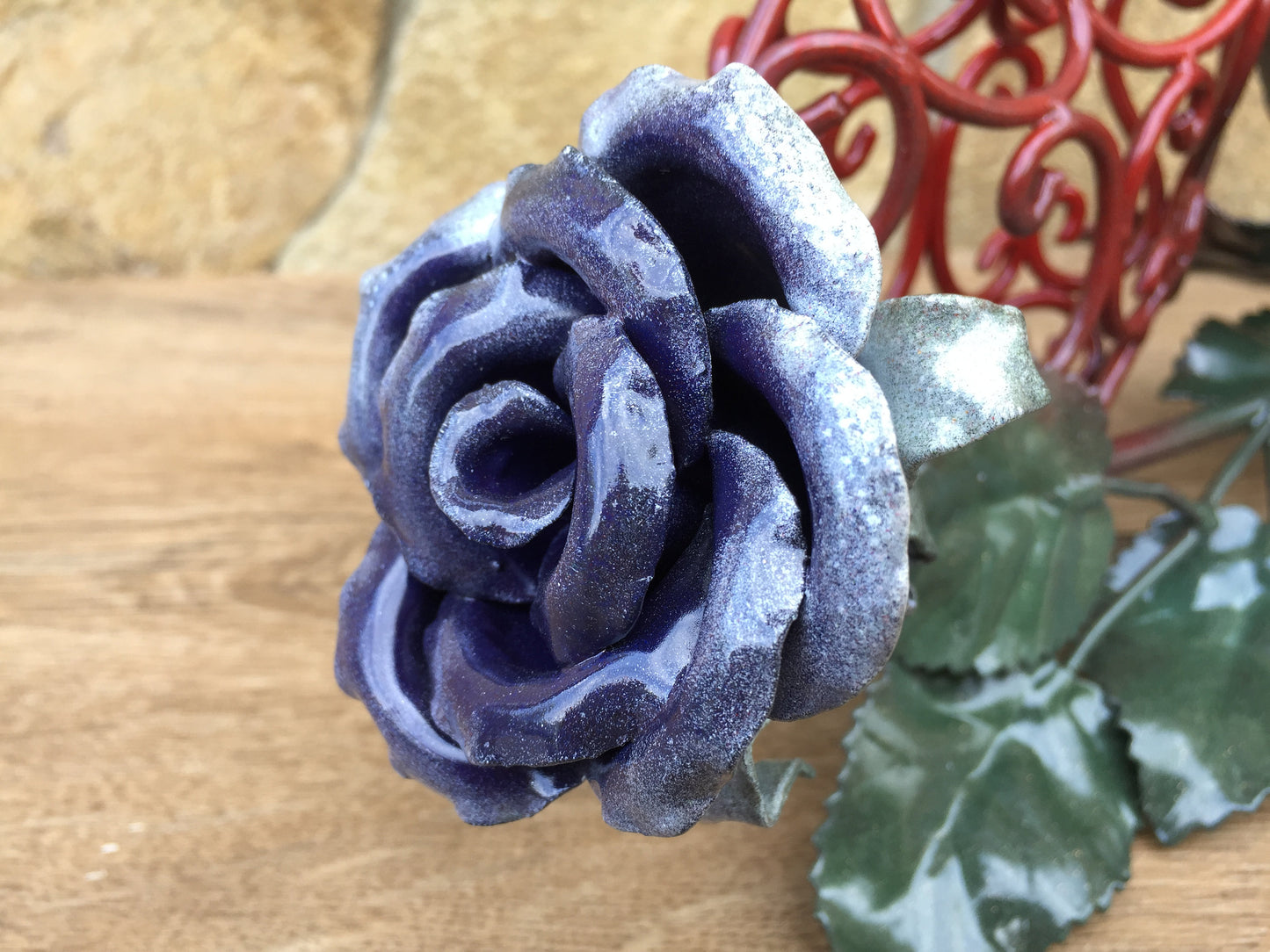6 year anniversary, 6th anniversary, iron gift for her, iron anniversary gift for her, anniversary flower,iron rose,wedding anniversary,rose
