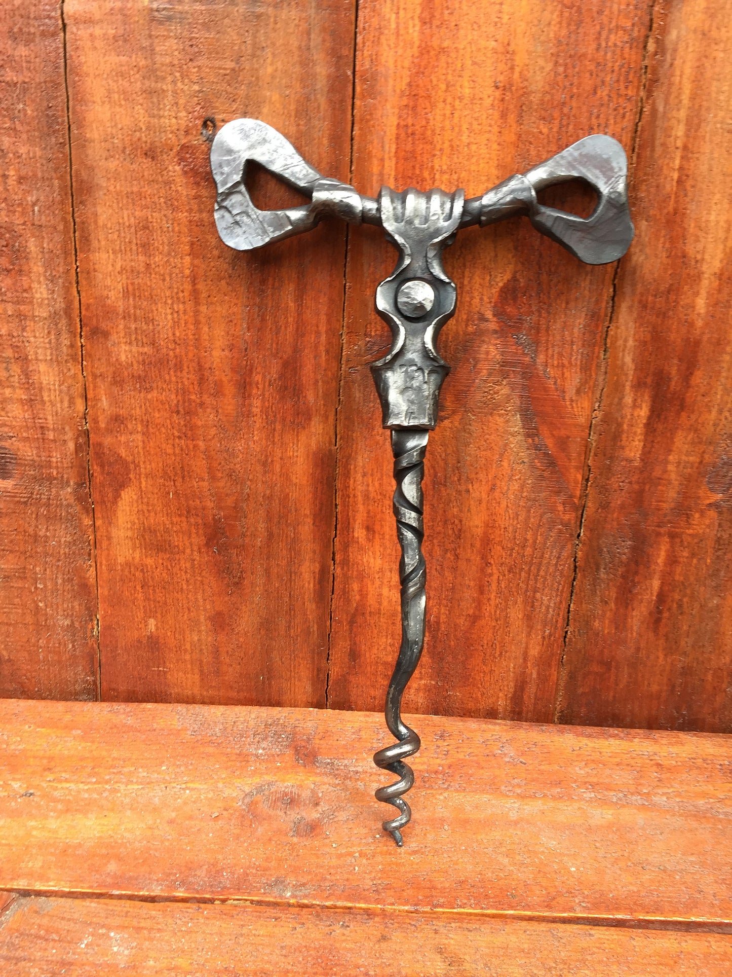 6th anniversary gift, corkscrew, bottle opener, iron gift for him, wine lover gift, viking cookware, viking utensils, wine accessories