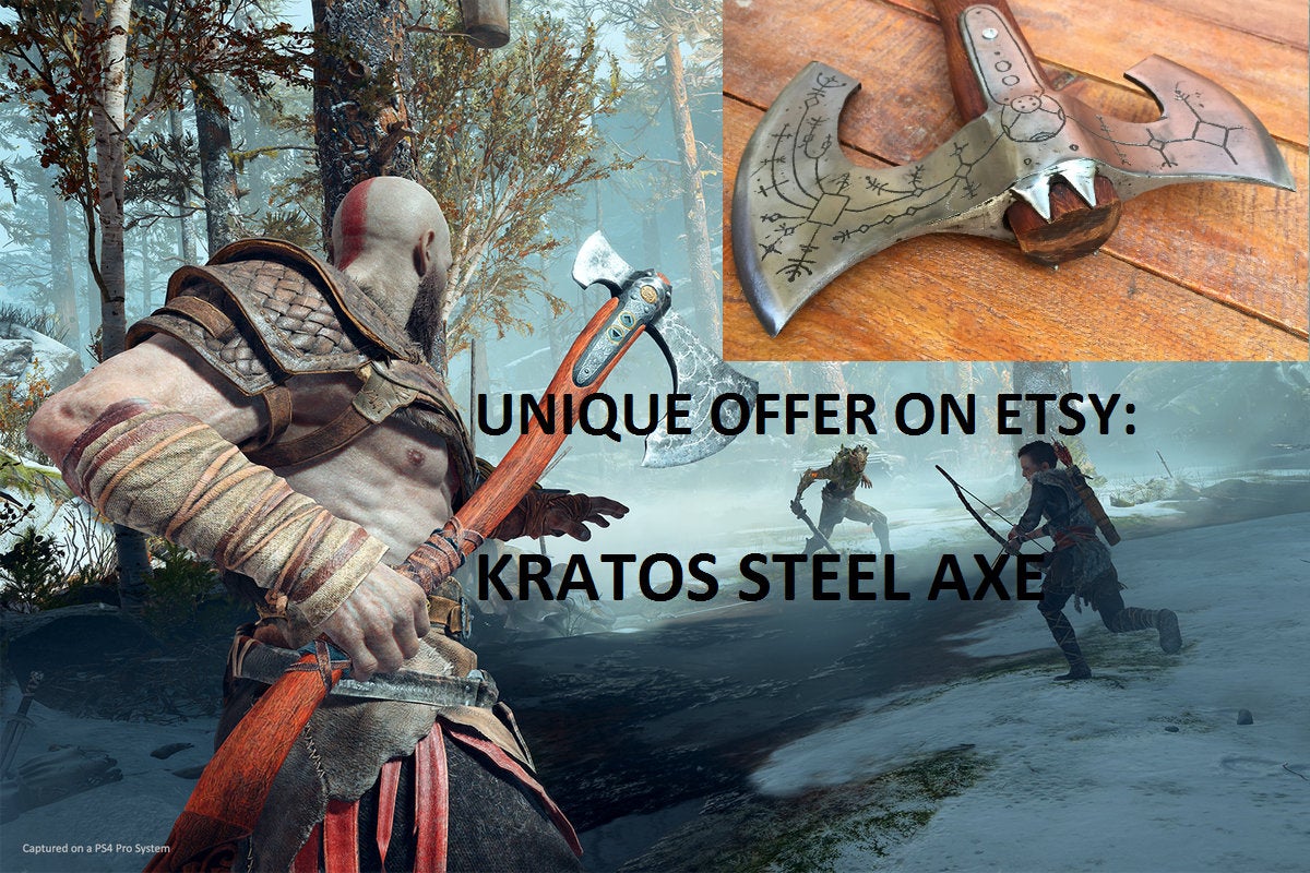 God of War axe, God of War gift, God of War, Leviathan axe, Kratos axe, God of War real axe, God of War armor,cosplayer gift,collector's axe