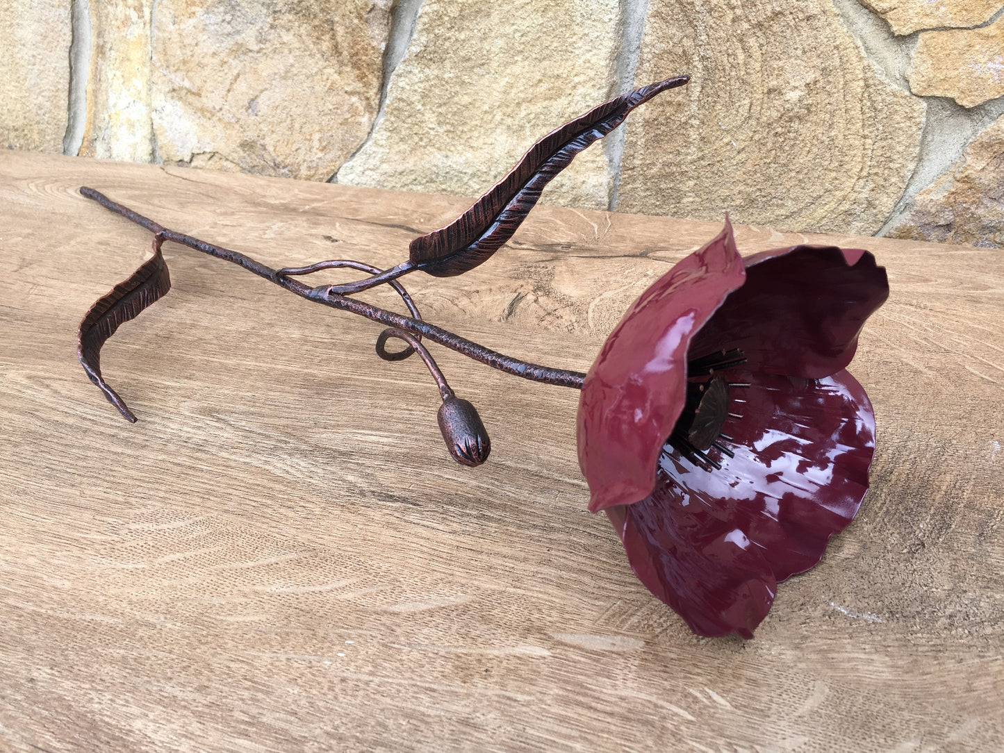 Hand forged poppy, bridesmaid gifts, gift for bride, bridesmaid gift, bride gift, brides gift, bachelorette party, gift for bridsmaid, poppy