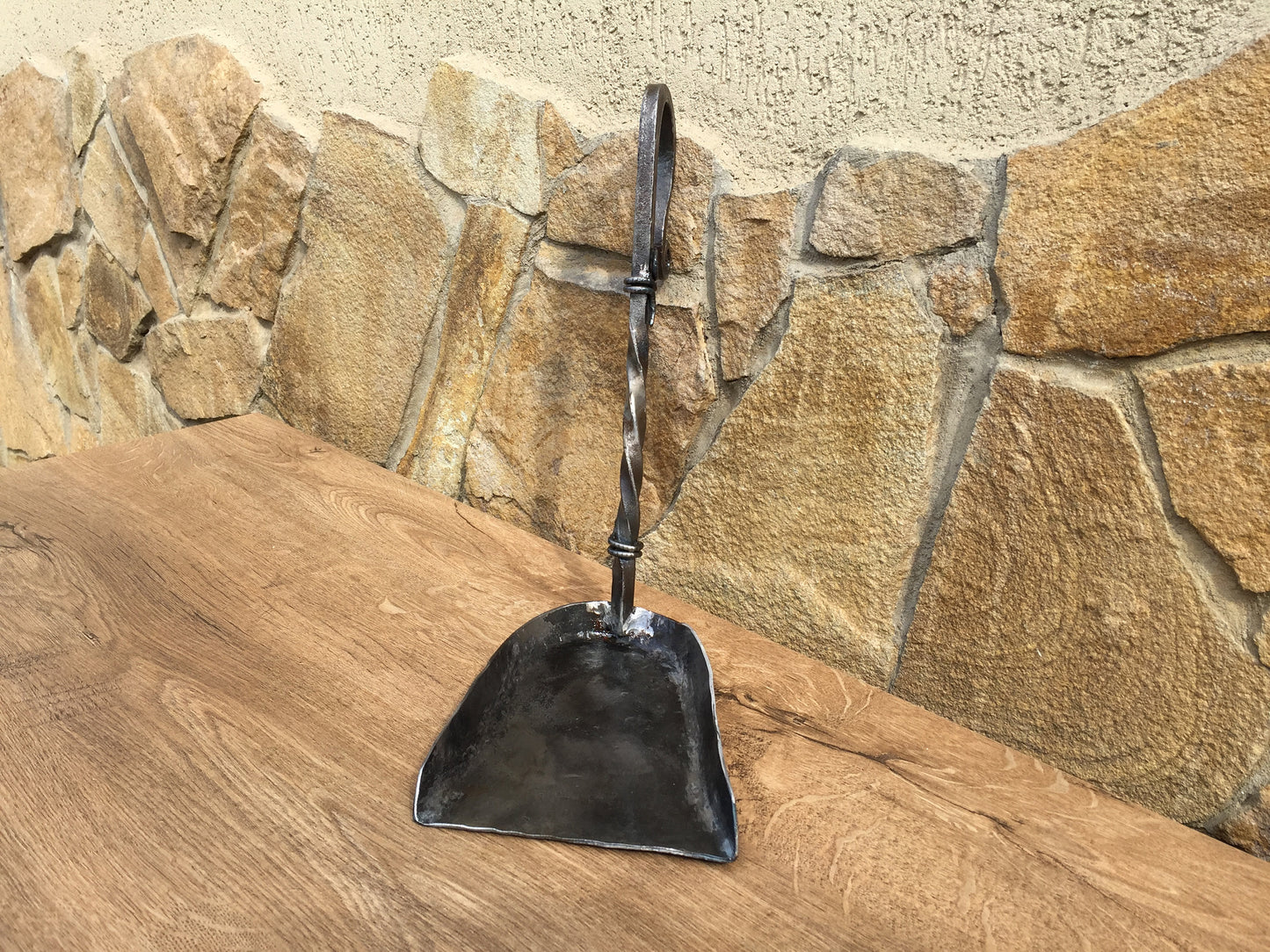 Hand forged fire shovel, fireplace shovel, ash shovel, wrought iron shovel, fireplace tool, fire poker, hand forged shovel, iron gifts,spade