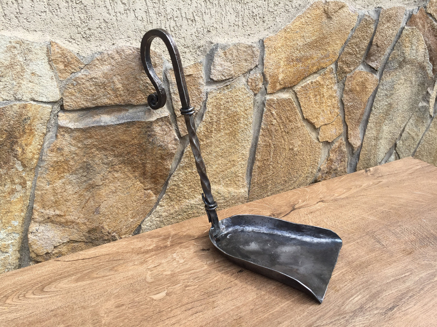 Hand forged fire shovel, fireplace shovel, ash shovel, wrought iron shovel, fireplace tool, fire poker, hand forged shovel, iron gifts,spade
