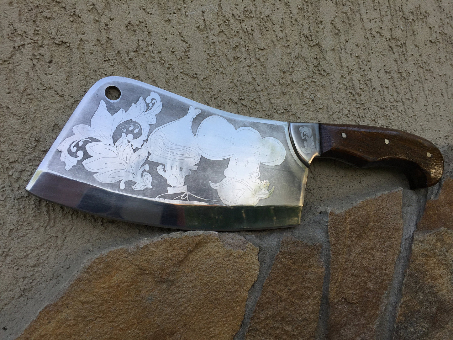 Steel anniversary gift for her, 11th anniversary gift for her, steel gifts for her, stainless steel kitchen knife, 11th anniversary for her