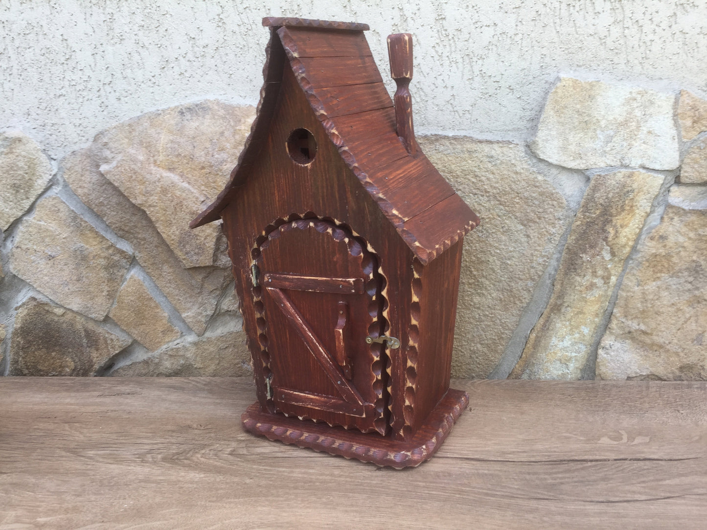 Wall key hanger, Key holder for wall, wall key holder, key hook rack, key holder with shelf, wooden gift,wooden anniversary,anniversary gift