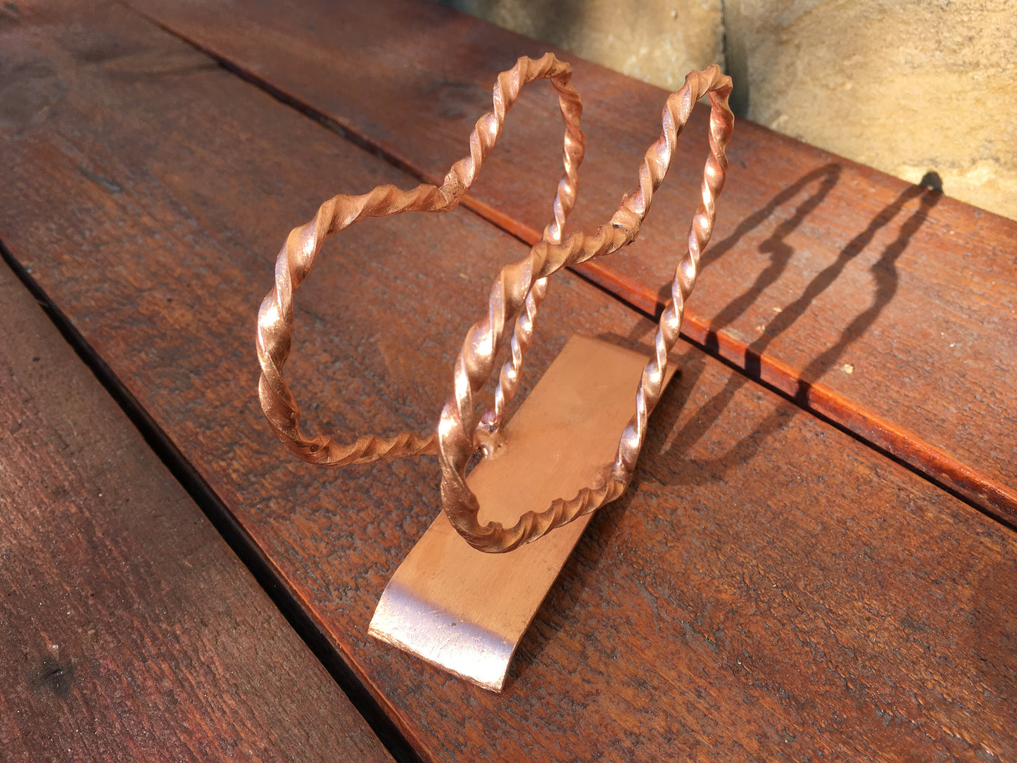 Copper napkin holder, napkin holder, copper gifts, 7 year gifts, 7th anniversary gift, copper anniversary, copper wedding, love talisman
