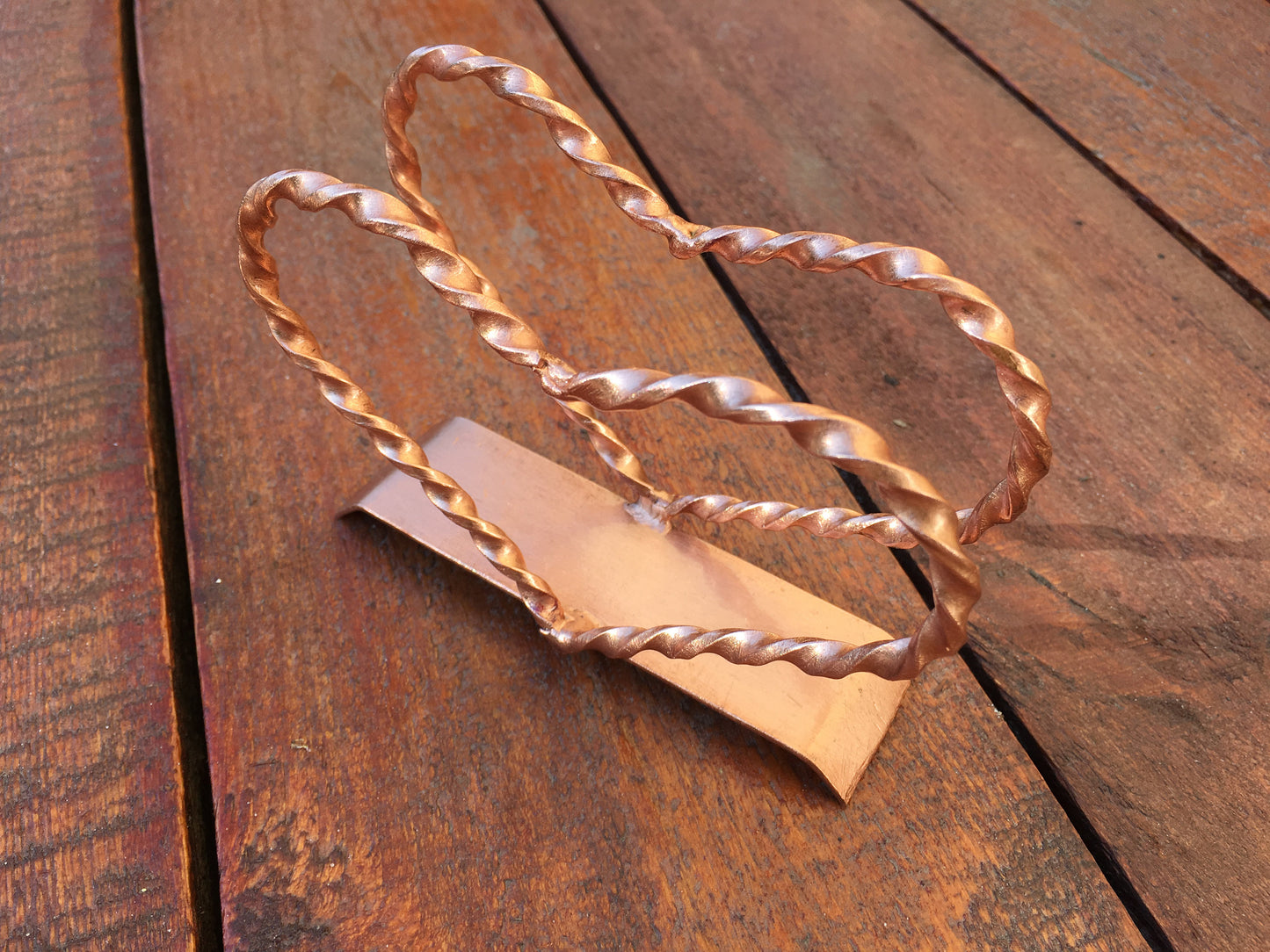 Copper napkin holder, napkin holder, copper gifts, 7 year gifts, 7th anniversary gift, copper anniversary, copper wedding, love talisman