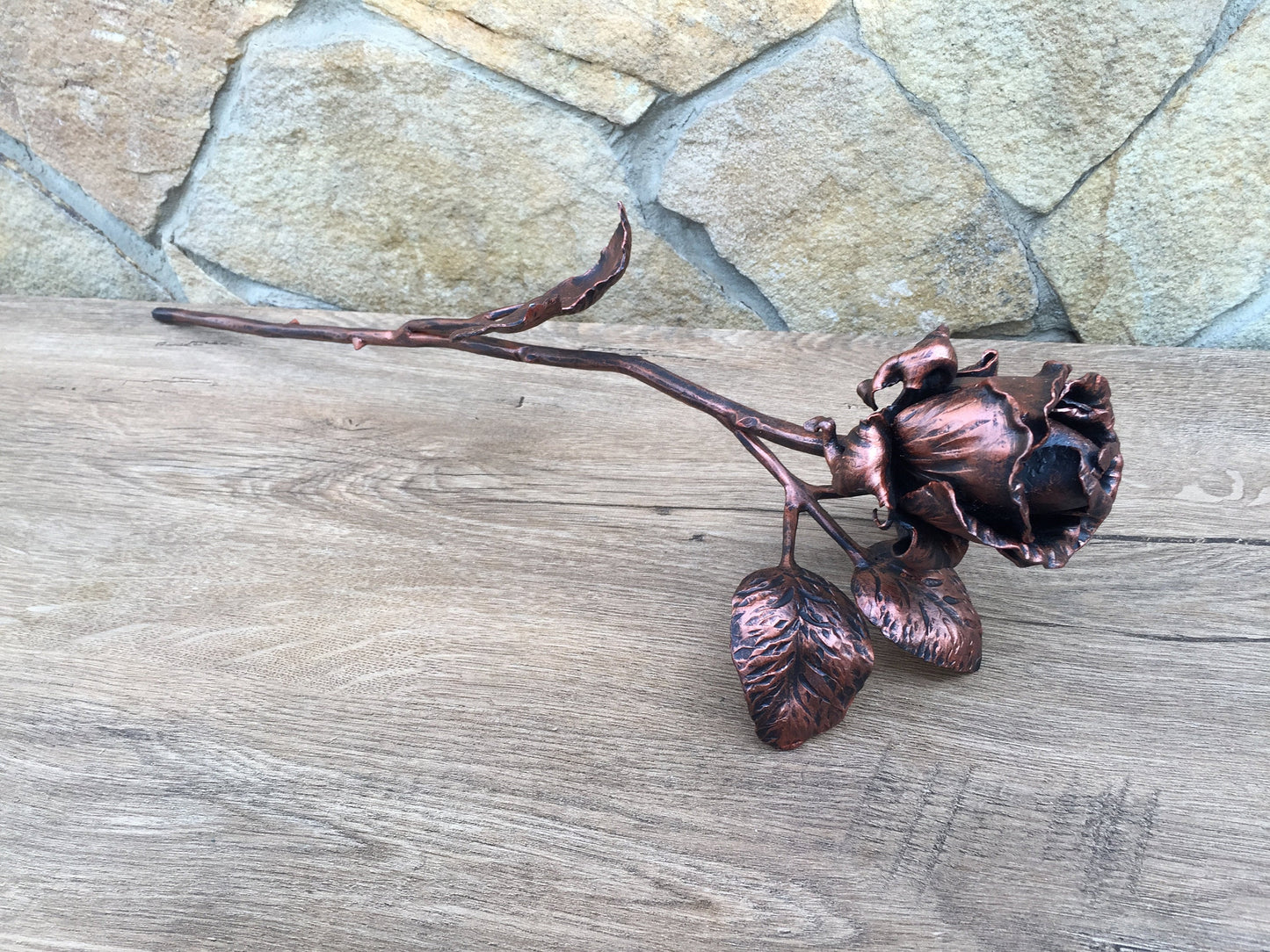 wrought iron rose, anniversary gift, Valentine's day gift, wedding gift, Mother's day gift, birthday gift, metal gift for her,iron gift rose