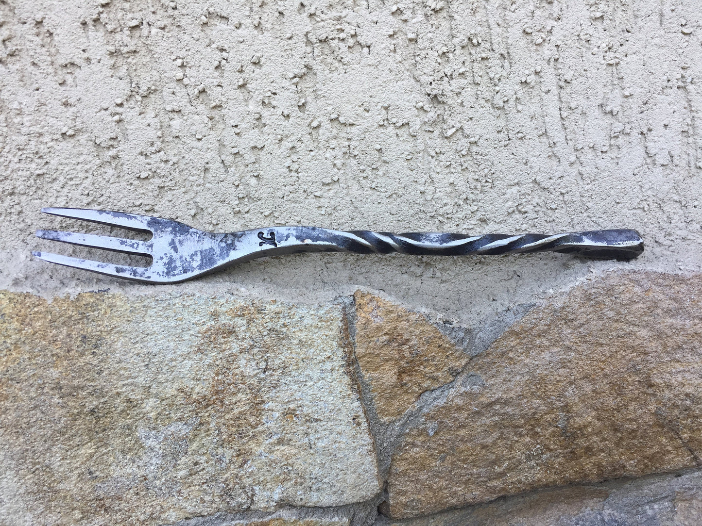 Medieval cutlery, knife, spoon, skewer, middle ages cutlery, camp equipment, grill tools, forged flatware,forged dining set,forged fork,fork