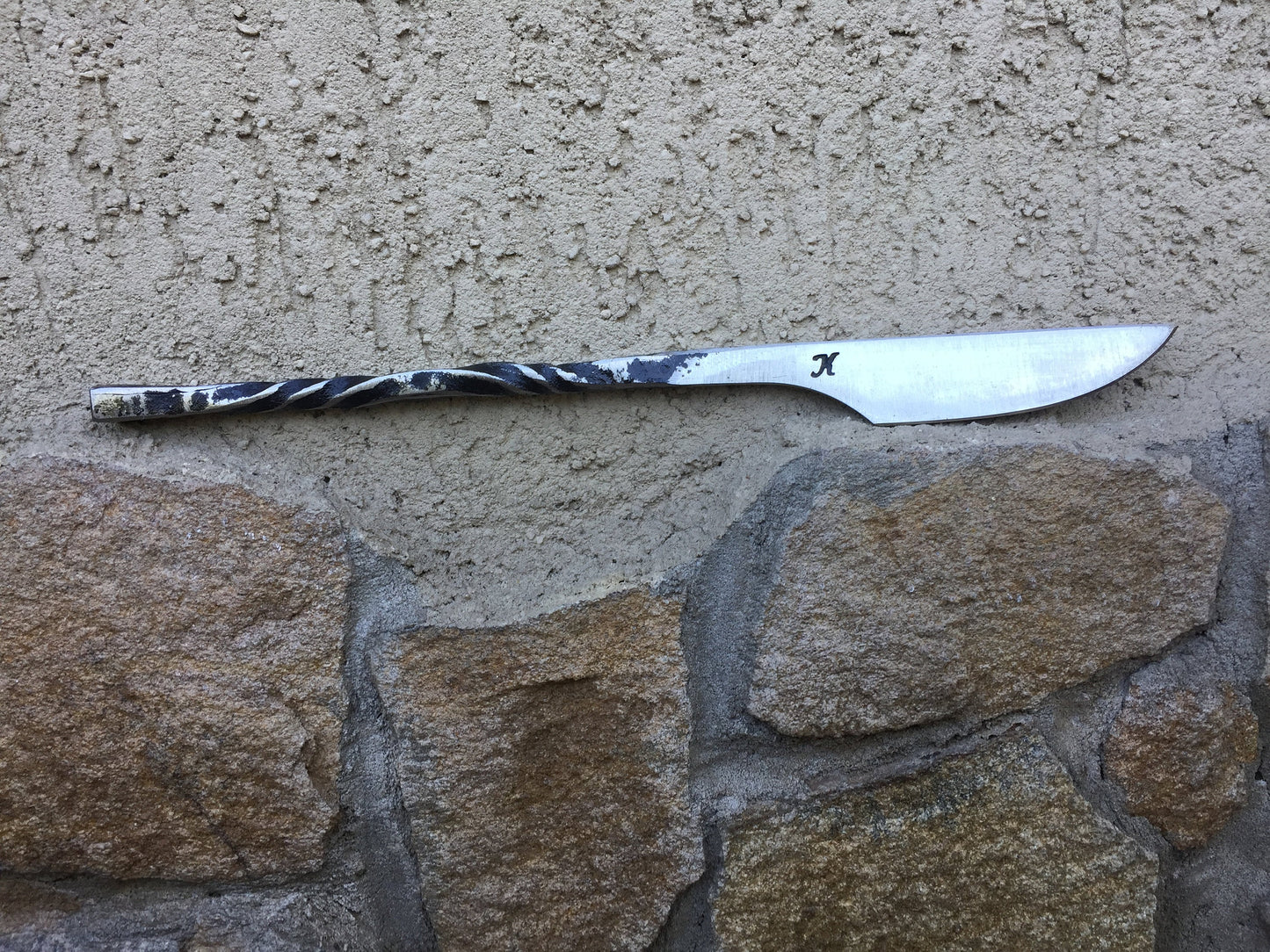 Medieval cutlery, knife, spoon, skewer, middle ages cutlery, camp equipment, grill tools, forged flatware,forged dining set,forged fork,fork