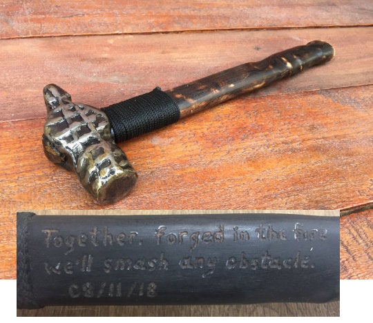 Hand forged hammer, handyman tool, viking axe,his birthday gift, mens gift, iron gift for him, Thors hammer, steel hammer, blacksmith hammer