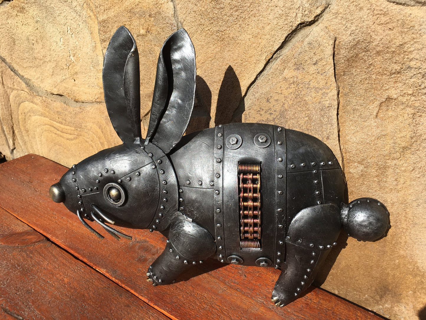 Steampunk rabbit, steampunk animals, steampunk painting, steampunk wall art, steampunk metal art, steampunk artwork,steampunk art,steam punk