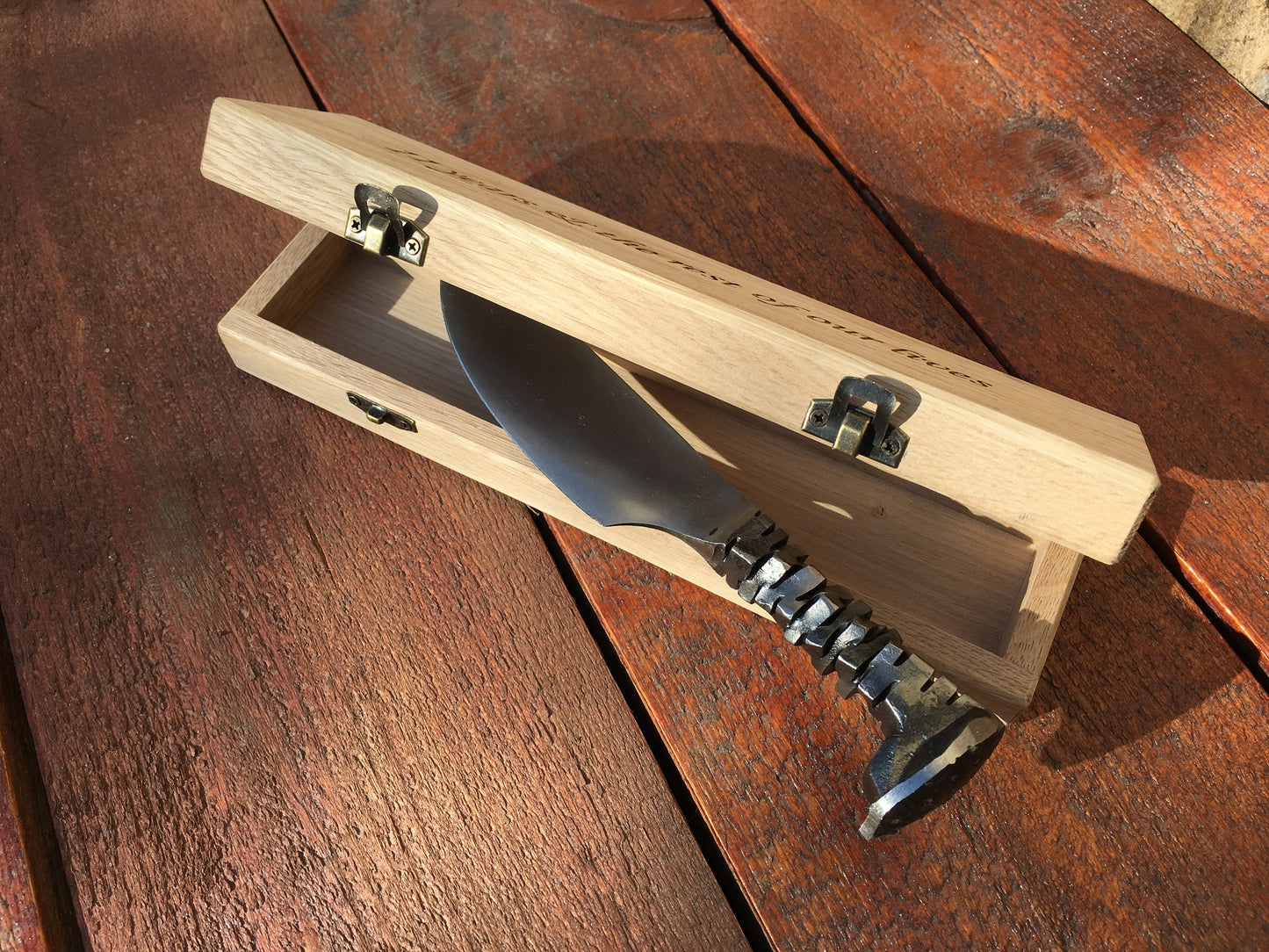 11th anniversary steel, 11th anniversary for him, 11th anniversary gift, 11th anniversary steel gift, steel gifts, railroad spike knife
