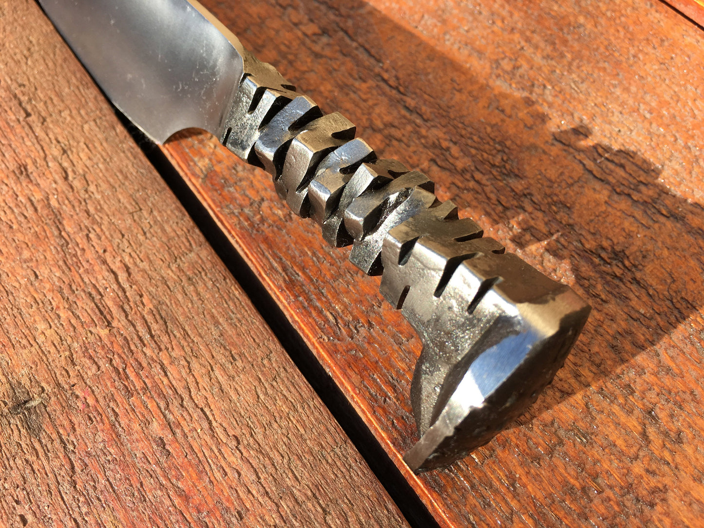 11th anniversary steel, 11th anniversary for him, 11th anniversary gift, 11th anniversary steel gift, steel gifts, railroad spike knife