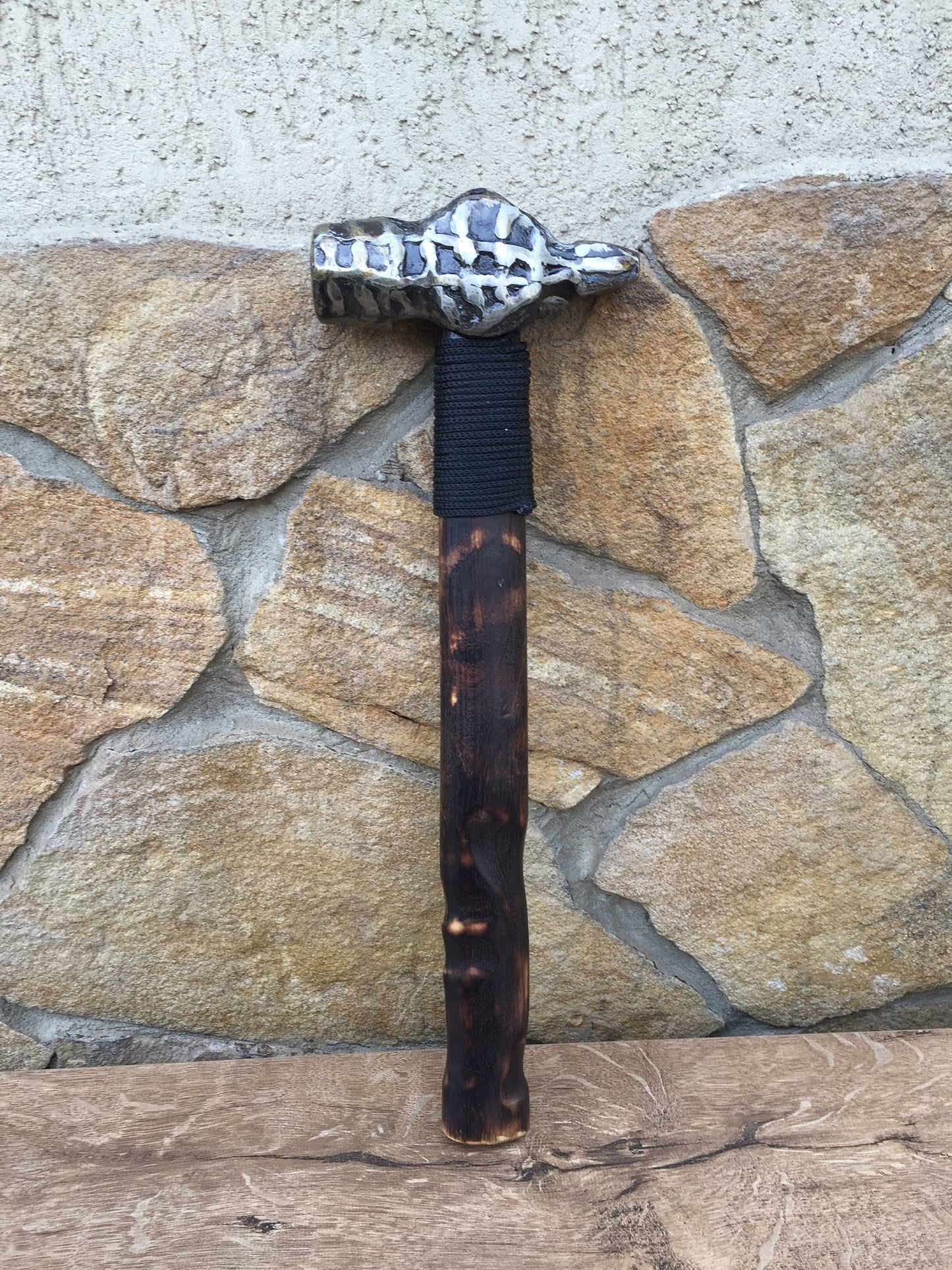 Hand forged hammer, handyman tool, viking axe,his birthday gift, mens gift, iron gift for him, Thors hammer, steel hammer, blacksmith hammer